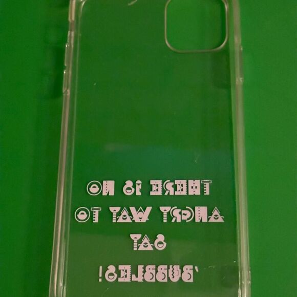 iPhone 11 Pro Max clear case with text NWOT - Picture 3 of 7